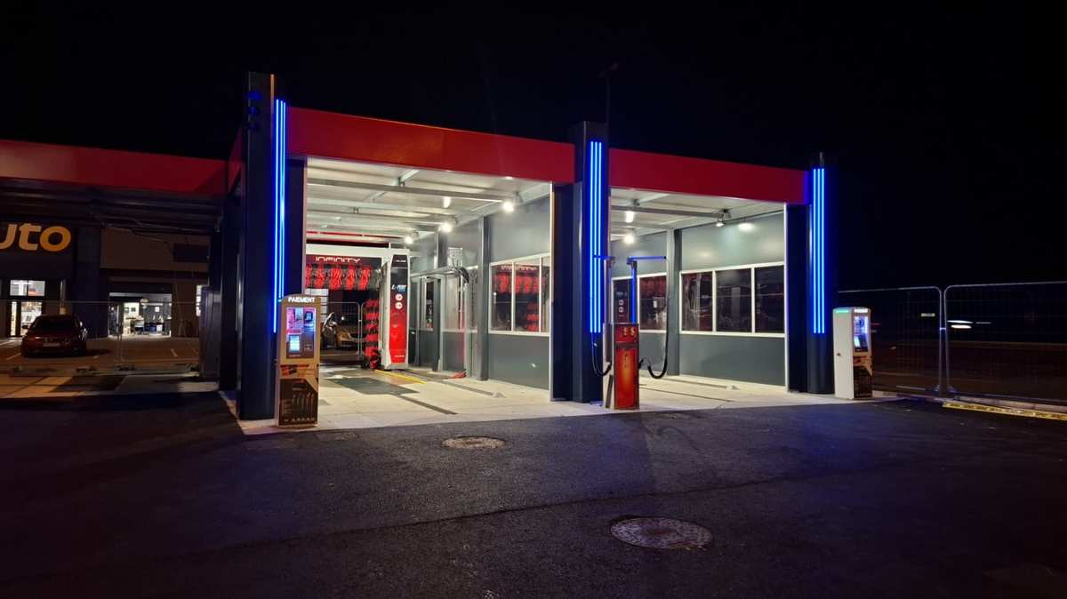 Portiques automatiques Exepxion éclairage LED bleu de nuit