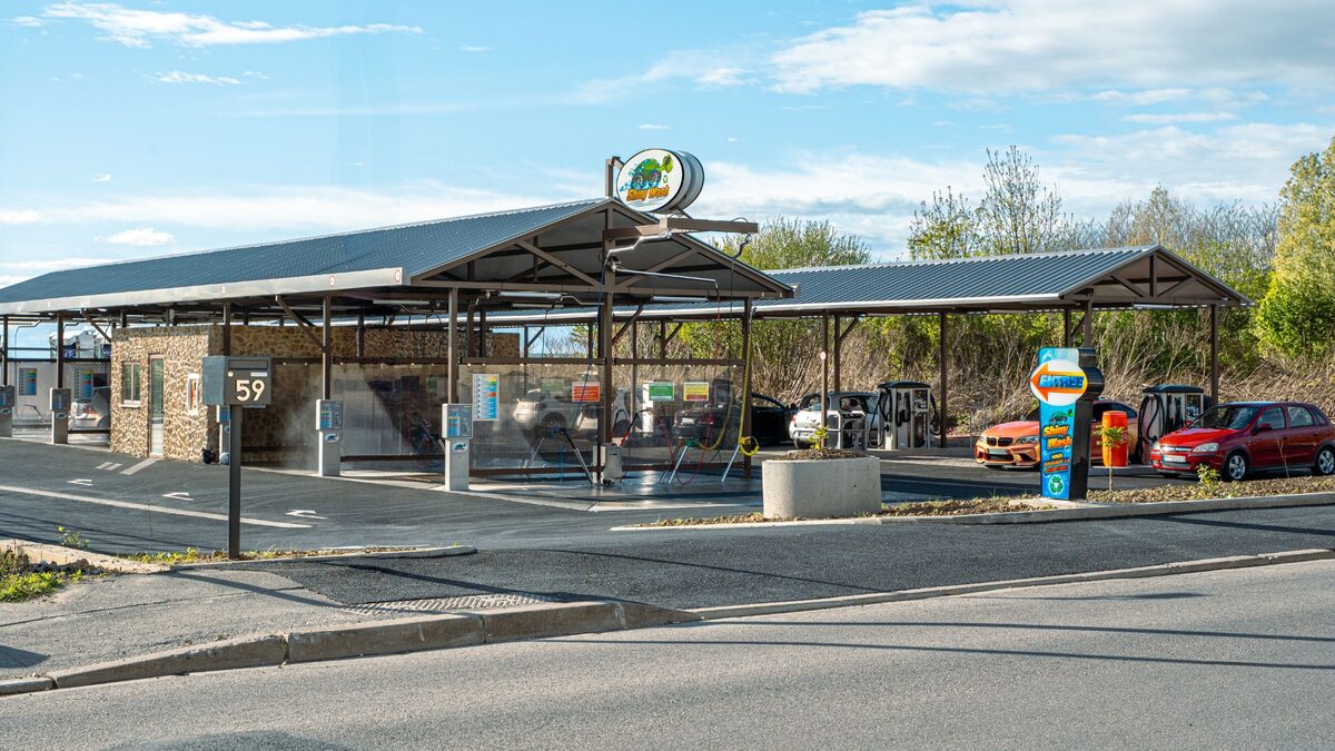 Façade centre de lavage automobile premium - Expertise Lavage Auto